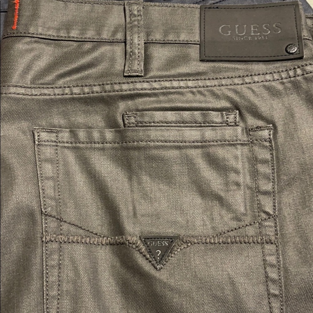 Guess Coated Jeans Men’s Grey Sz 40x30 Ultra Slim